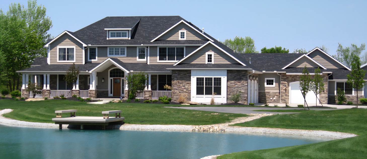 A house with a pond in the background

AI-generated content may be incorrect.